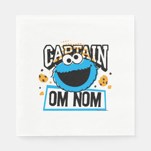 Serviette En Papier Capitaine Cookie Monster (Devant)