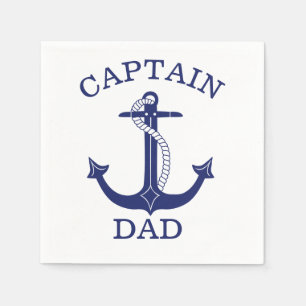 Serviette En Papier Capitaine Papa Ancre nautique