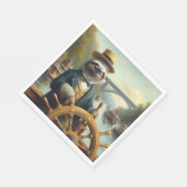 Serviette En Papier Capitaine Sloth Riverboat (Coin)