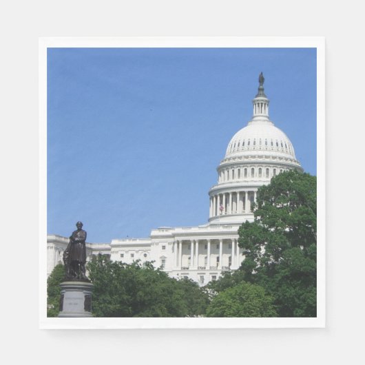 Serviette En Papier Capitol Building à Washington DC (Devant)