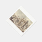 Serviette En Papier Caprice avec un arc de triomphe romain (Coin)