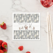 Serviette En Papier Caprice sous les pins (En situation)