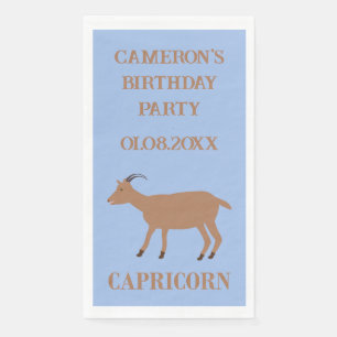 Serviette En Papier Capricorn Star Signal Chèvre Personnalisé Annivers