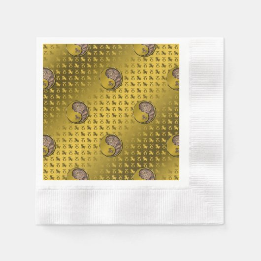 Serviette En Papier Capricorne (Devant)
