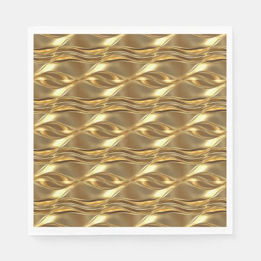 Serviette En Papier Captivating gold pattern (Devant)