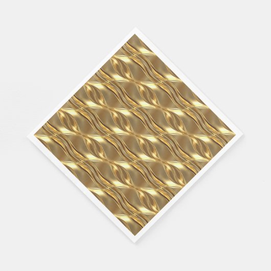 Serviette En Papier Captivating gold pattern (Coin)
