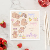 Serviette En Papier Capy capy anniversaire (En situation)