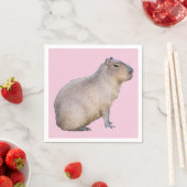 Serviette En Papier Capybara (En situation)