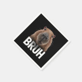 Serviette En Papier Capybara Drôle Bruh  (Coin)