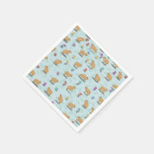 Serviette En Papier Capybara et mushroom pattern (Coin)