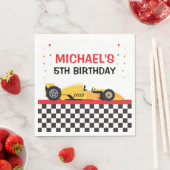 Serviette En Papier Car Racing Party (En situation)