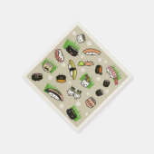 Serviette En Papier Caractères de sushi (Coin)
