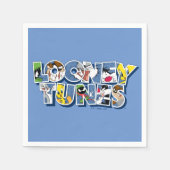 Serviette En Papier Caractères LOONEY TUNES™ en lettres (Devant)