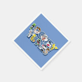 Serviette En Papier Caractères LOONEY TUNES™ en lettres (Coin)