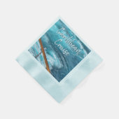 Serviette En Papier Caraïbes Croisière Turquoise Eau Voyage Photo (Coin)