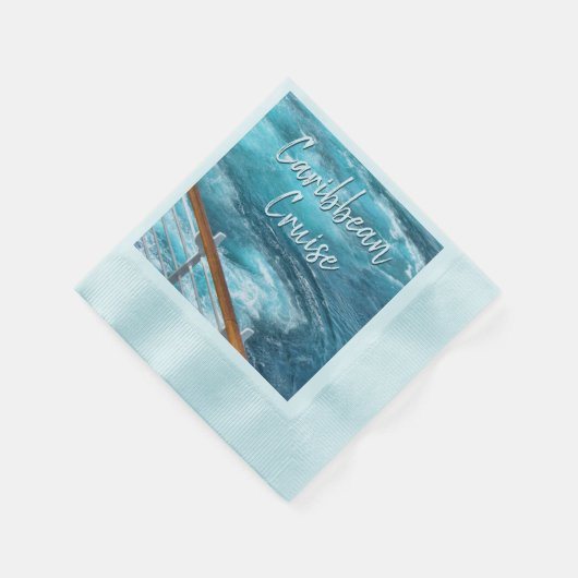 Serviette En Papier Caraïbes Croisière Turquoise Eau Voyage Photo (Coin)