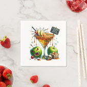 Serviette En Papier Caramel Apple Martini Halloween Papier (En situation)