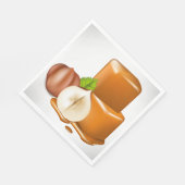 Serviette En Papier Caramel Cubes Papier Naples (Coin)