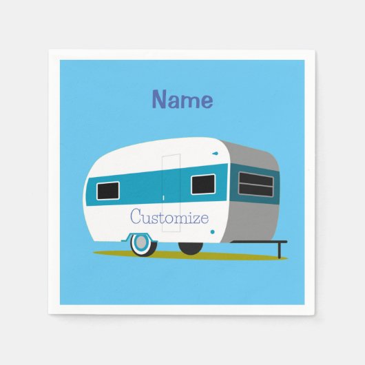 Serviette En Papier Caravan Camper RV Thunder_Cove (Devant)