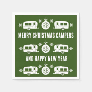Serviette En Papier Caravan Joyeux Camping de Noël