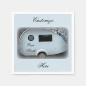 Serviette En Papier Caravane en teardrop simplifiée roulette gypsy (Devant)