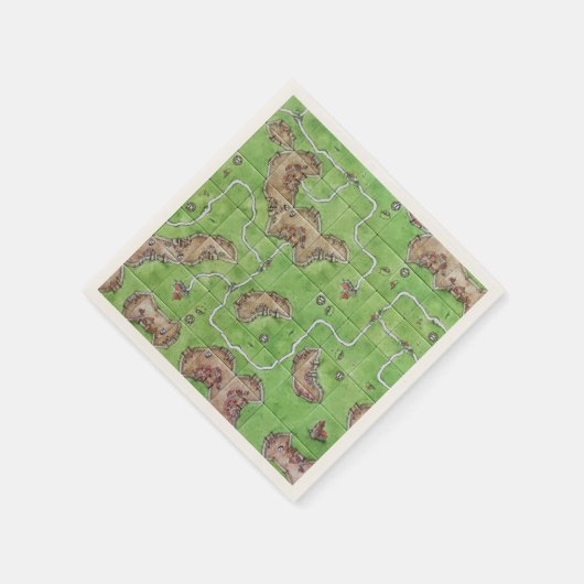 Serviette En Papier Carcassone Board Napkins (Coin)