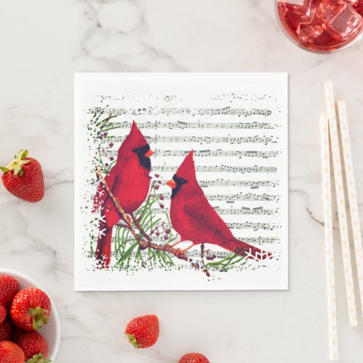 Serviette En Papier Cardinal (En situation)