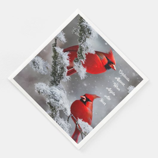 Serviette En Papier Cardinal Aspect Angels près du souvenir (Coin)