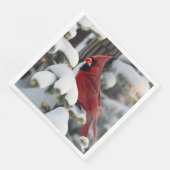 Serviette En Papier Cardinal de Noël (Coin)