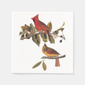 Serviette En Papier Cardinal Grosbeak Audubon Birds of America (Devant)
