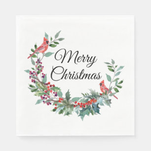 Serviette En Papier Cardinal Joyeux Noël