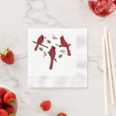 Serviette En Papier Cardinal Papier Napkin (En situation)