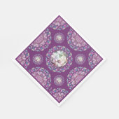 Serviette En Papier Cardinal Red Rosace (Coin)