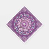 Serviette En Papier Cardinal Red Rosace (Coin)