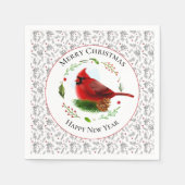 Serviette En Papier Cardinal rouge (Devant)