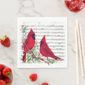 Serviette En Papier Cardinaux (En situation)