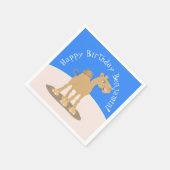 Serviette En Papier Caricature de dromadaire joyeux et souriant (Coin)