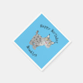 Serviette En Papier Caricature de lynx de lynx de lynx (Coin)