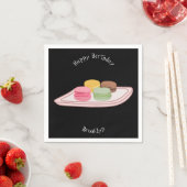 Serviette En Papier Caricature de Macaron (En situation)
