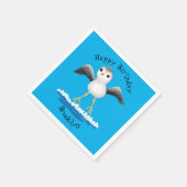 Serviette En Papier Caricature en bécasseau mignon (Coin)