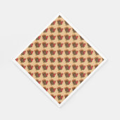 Serviette En Papier Caricature mignonne Turquie (Coin)