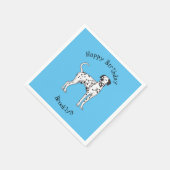 Serviette En Papier Caricature pour chien dalmate (Coin)