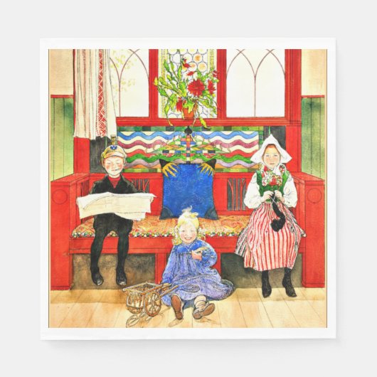 Serviette En Papier Carl Larsson (Devant)