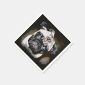 Serviette En Papier carlin aux yeux bleus (Coin)