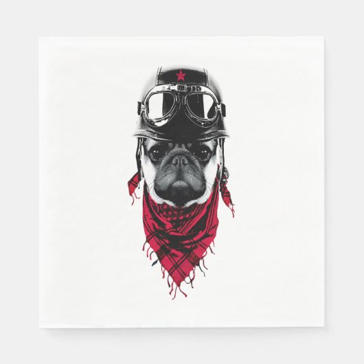 Serviette En Papier Carlin aventurier (Devant)