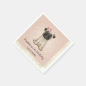 Serviette En Papier Carlin bébé mignon Anniversaire serviettes (Coin)