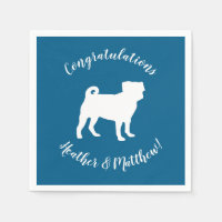 Carlin Chien Baby shower Chien bleu Chiot garçon