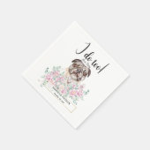 Serviette En Papier Carlin Chien Mariage Cocktail Napkins (Coin)