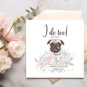 Serviette En Papier Carlin Chien Mariage Cocktail Napkins