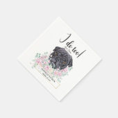 Serviette En Papier Carlin Chien Mariage Cocktail Napkins (Coin)